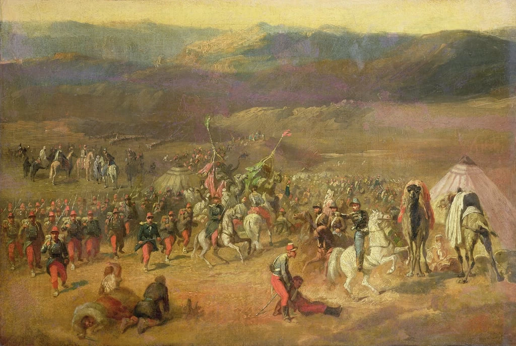  Émile Jean Horace Vernet-218-La cattura del seguito di Abd-el-Kader - Musee des Arts d'Afrique et d'Oceanie, Paris 